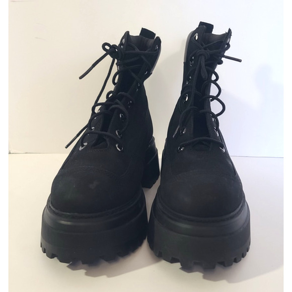 Timberland Womens Black Leather Sky 6" Lace Up Boots US 10 - Picture 5 of 10